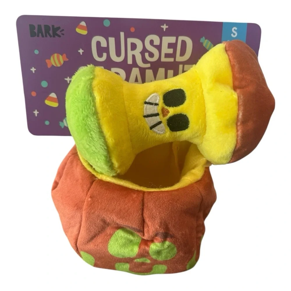 BARK Halloween “Cursed Caramel Apple” Dog Toy‎ Small (0–20 lb)